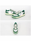 Men's Medalist Leather Low Top Sneakers Green - AUTRY - BALAAN 3