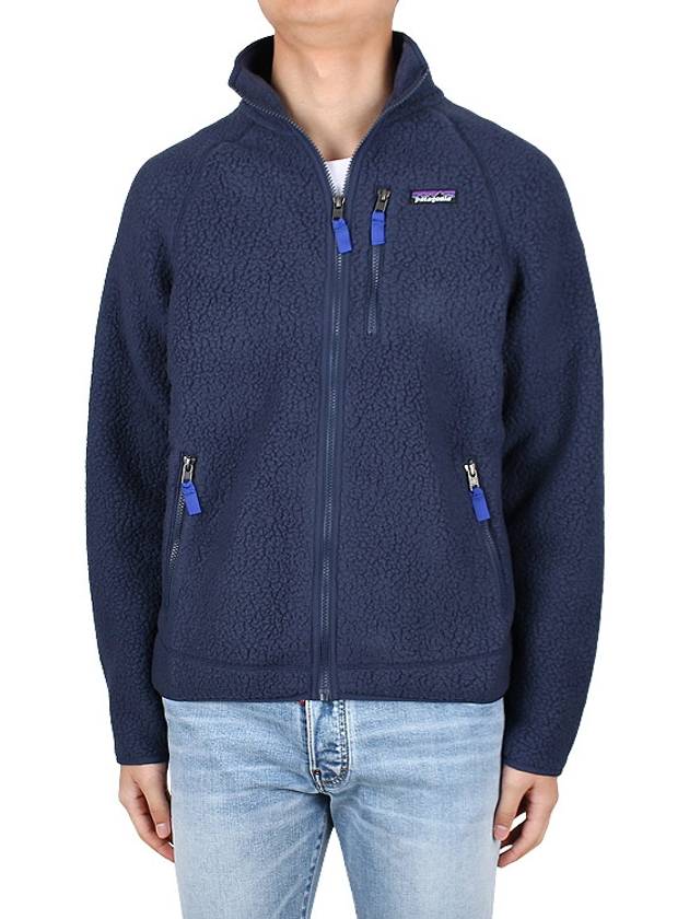 Retro Pile Fleece Zip-Up Jacket Navy - PATAGONIA - 3