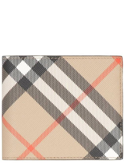 Check Bifold Half Wallet Sand - BURBERRY - BALAAN 2