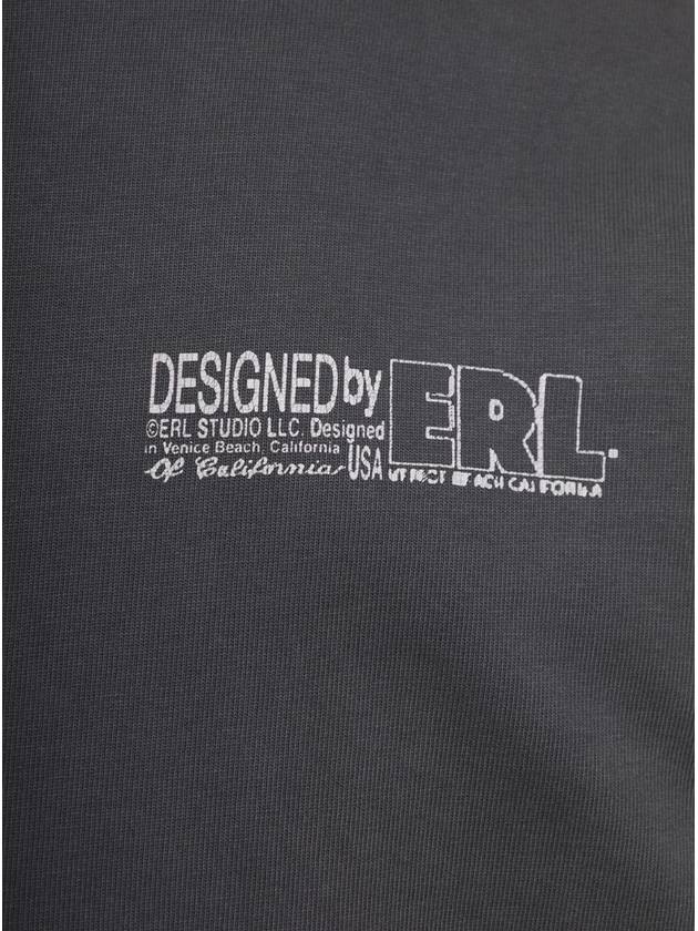 Black Pullover With Printed Logo In Cotton Unisex - ERL - BALAAN 3