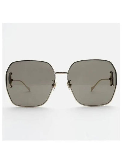 Eyewear Neck Chain Square Metal Sunglasses Gold - GUCCI - BALAAN 2