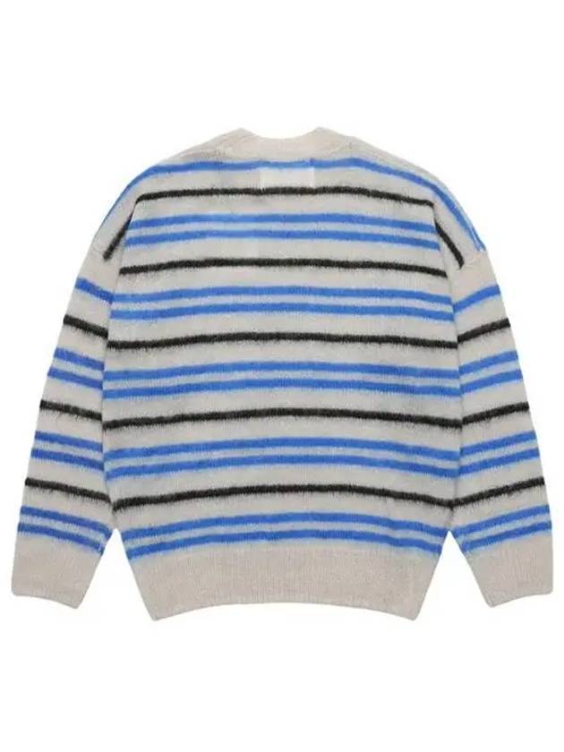 Dimitri Striped Mohair Knit Top Blue - ISABEL MARANT - BALAAN 3