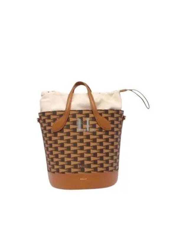 Pennant Logo Bucket Bag Brown - BALLY - BALAAN 2