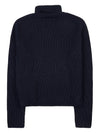 Cotton Wool Blend Turtleneck Black - AMI - BALAAN 3