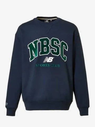 Uni NBSC Fleece Sweatshirt 59 Navy - NEW BALANCE - BALAAN 1