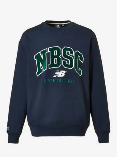 Uni NBSC Fleece Sweatshirt 59 Navy - NEW BALANCE - BALAAN 1