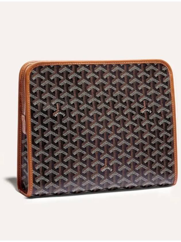 Jouvence GM Clutch Bag Black Tan - GOYARD - BALAAN 3