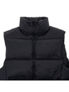 Logo High Neck Padded Vest Black - MSGM - BALAAN 4