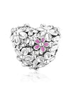 Mom Daisy Heart Charm Silver - PANDORA - BALAAN 2