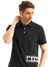 Velcro tshirt BLACK SHORT SLEEVE FOR MEN - MULLIGUN - BALAAN 3