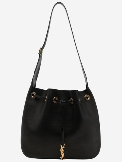 Paris 7 Medium Soft Leather Shoulder Bag Black - SAINT LAURENT - BALAAN 2