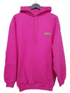 Bonjour Oversized Hoodie Pink - BALENCIAGA - BALAAN 3