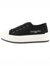 Walk'n Platform Cotton Canvas Low Top Sneakers Black - DIOR - BALAAN 2