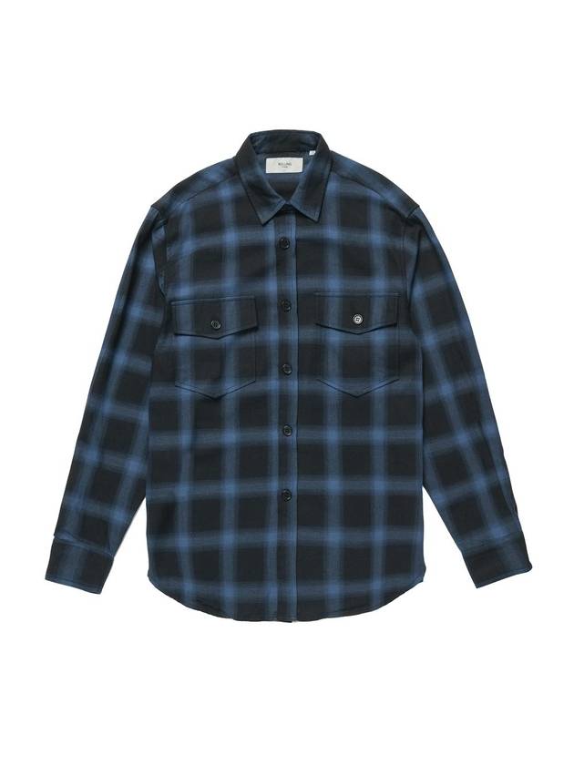 Flannel Long Sleeve Shirt Blue - ROLLING STUDIOS - BALAAN 2