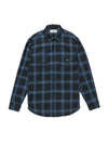 Flannel Long Sleeve Shirt Blue - ROLLING STUDIOS - BALAAN 1