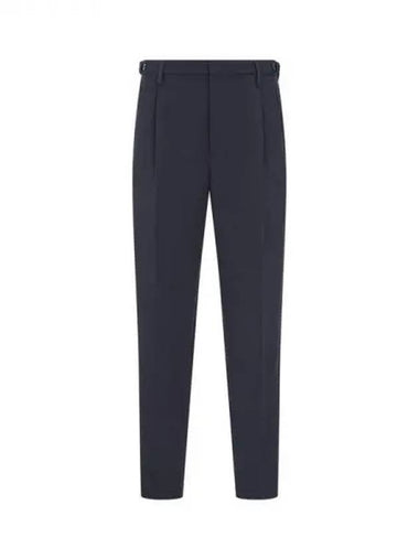 Men s Button Waist One Tuck Pants Navy 271258 - EMPORIO ARMANI - BALAAN 1