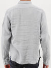 Linen Pocket Long Sleeve Shirt Grey - CP COMPANY - BALAAN 3