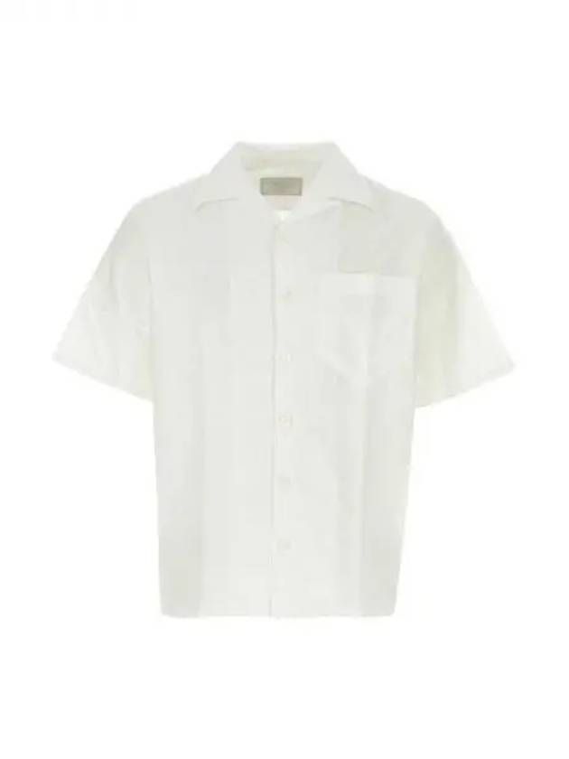 Triangle patch pocket short sleeve shirt 270422 - PRADA - BALAAN 1