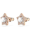 Stella Pearl Star Stud Earrings Rose Gold - SWAROVSKI - BALAAN 5