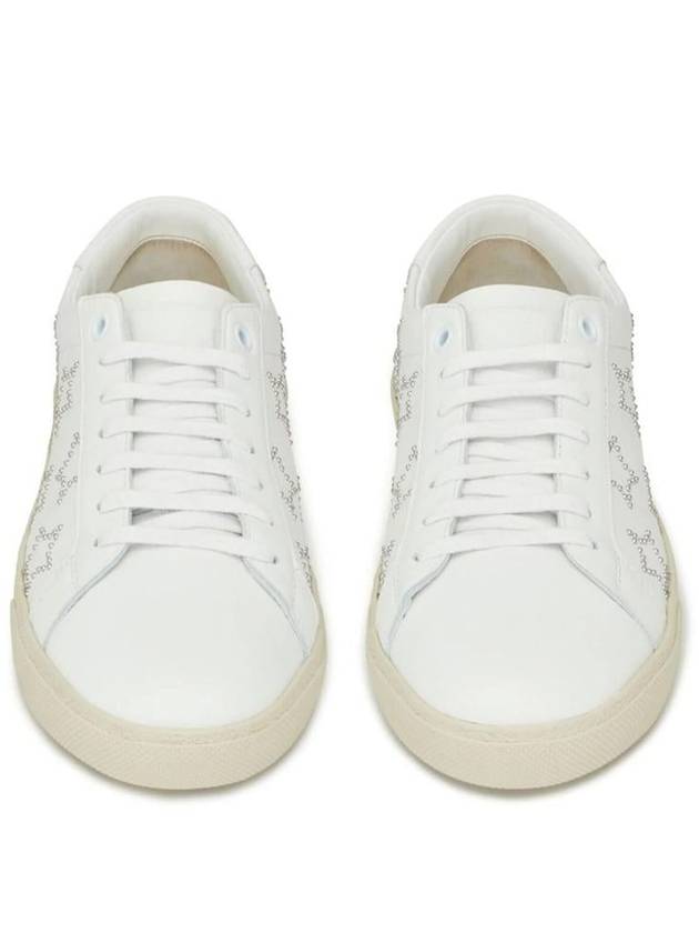 Court Classic SL06 California Smooth Leather Low Top Sneakers White - SAINT LAURENT - BALAAN 5