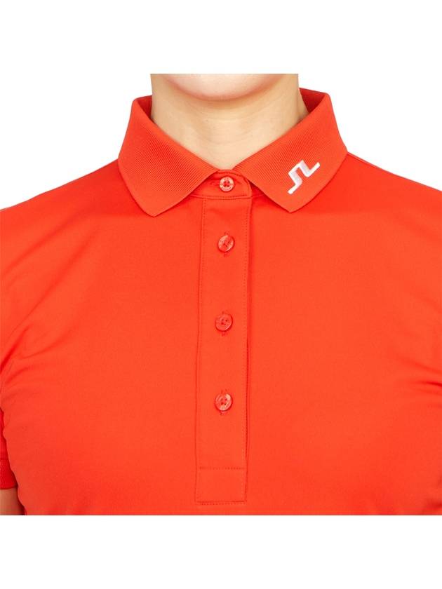 Tour Tech Short Sleeve Polo Shirt Red - J.LINDEBERG - BALAAN 7