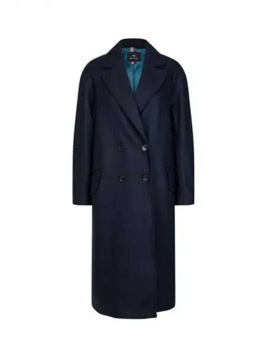 PS Women s Raglan Sleeve Wool Double Coat Navy 270782 - PAUL SMITH - BALAAN 1