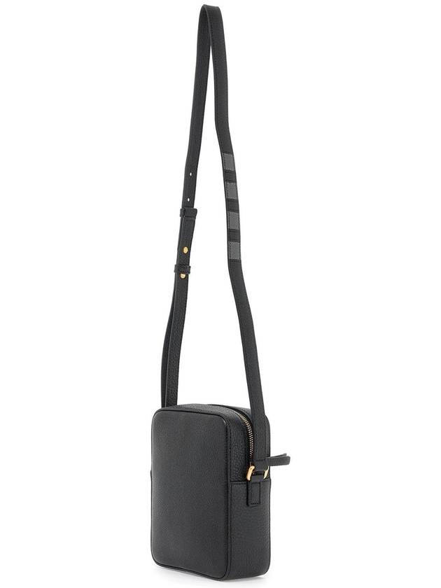 4 Bar Vertical Leather Camera Cross Bag Black - THOM BROWNE - BALAAN 3