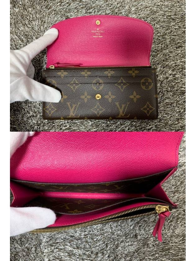 Emily Wallet Fuchsia Long - LOUIS VUITTON - BALAAN 4