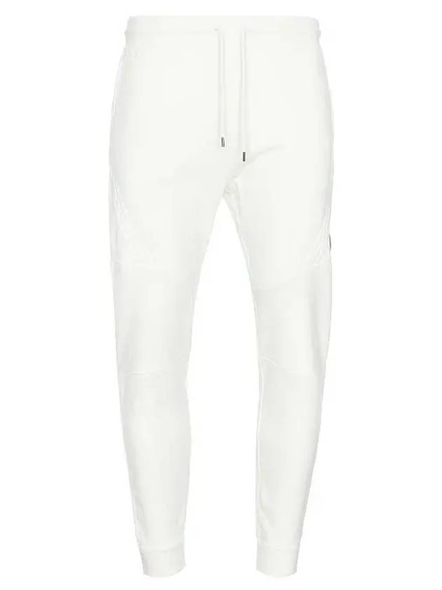 Diagonal Raised Fleece Track Pants White - CP COMPANY - BALAAN 3