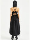 Cross Ribbon Sleeveless Blouse Black - RAWMANTICS - BALAAN 2