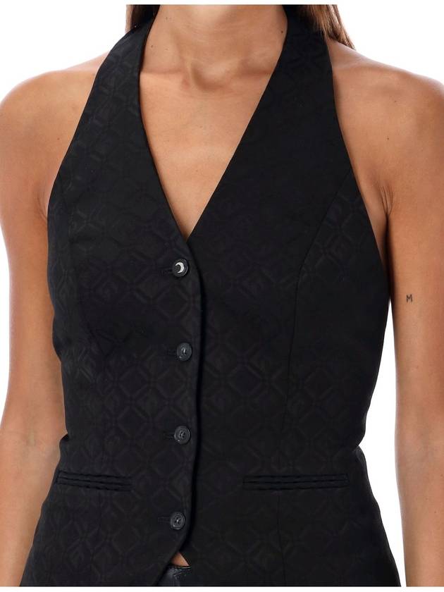 DIAMOND JACQUARD VEST - MARINE SERRE - BALAAN 3