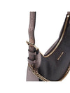 Wilma Monogram Chain Shoulder Bag Dark Brown - MICHAEL KORS - BALAAN 10