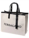 Signature Canvas Tote Bag Natural - SALVATORE FERRAGAMO - BALAAN 2