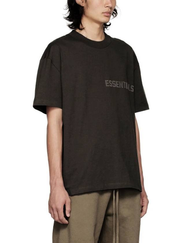 Fear of God Essential Short Sleeve T Shirt Black - FEAR OF GOD ESSENTIALS - BALAAN 3