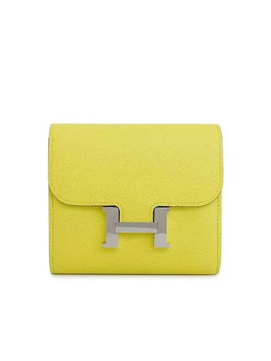 Hermes Constance half wallet lime silver 4HL0173 - LOUIS VUITTON - BALAAN 1