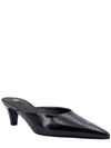 Pointed Toe Leather Mules Black - TOTEME - BALAAN 2