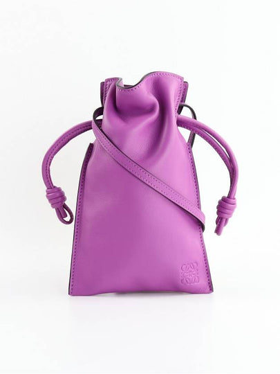 Flamenco Pocket Calfskin Cross Bag Purple - LOEWE - BALAAN 2