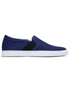 Newbuck Calfskin Slip On Blue - LANVIN - BALAAN 1