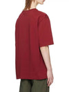 Bold Fox Head Patch Oversized Short Sleeve T-Shirt Red - MAISON KITSUNE - BALAAN 5