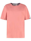 Aira Crew Neck Cotton Short Sleeve T-Shirt Peach - GOLDEN GOOSE - BALAAN 1