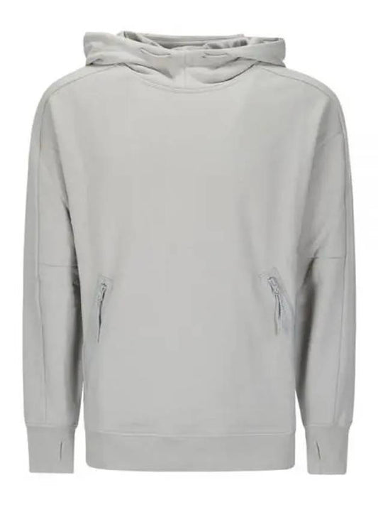 Diagonal Raised Fleece Goggle Hoodie Grey - CP COMPANY - BALAAN 2