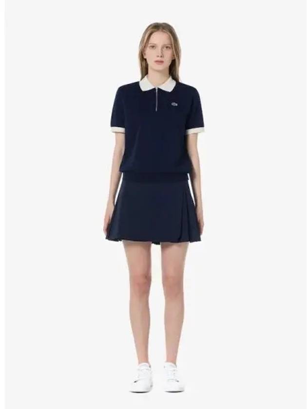 Women s unbalanced pleated skirt JF221E 54N HD domestic product GQ2N24071971563 - LACOSTE - BALAAN 1