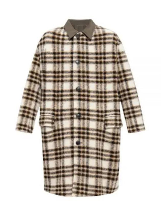 Men's Kinston Check Reversible Single Coat Ivory - ISABEL MARANT - BALAAN 2