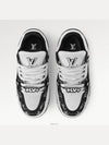 LV Trainer Maxi Low Top Sneakers Black White - LOUIS VUITTON - BALAAN 3