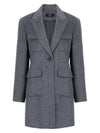 Colin Wool Multi-Pocket One Button Single Half Jacket Gray COLIN60GR - RAMUSTUDIO - BALAAN 2