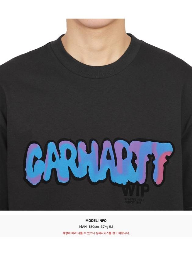 JF Gray Drip T shirt I03316098XX - CARHARTT WIP - BALAAN 6