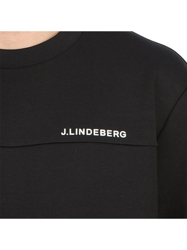 Men's Jeff Crew Neck Sweatshirt Black - J.LINDEBERG - BALAAN 9