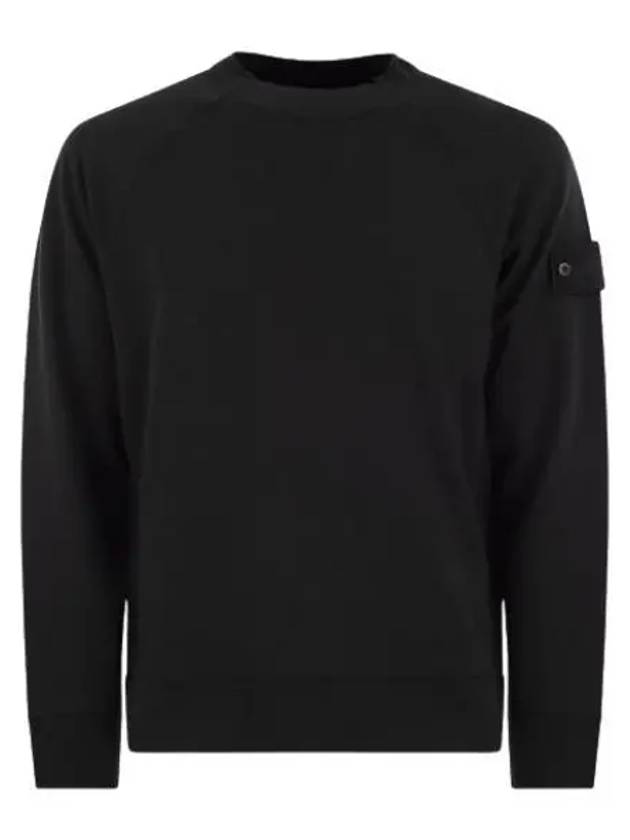 Compass Badge Sweatshirt Black - STONE ISLAND - BALAAN 2