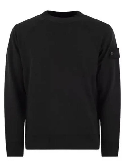 Compass Badge Sweatshirt Black - STONE ISLAND - BALAAN 2