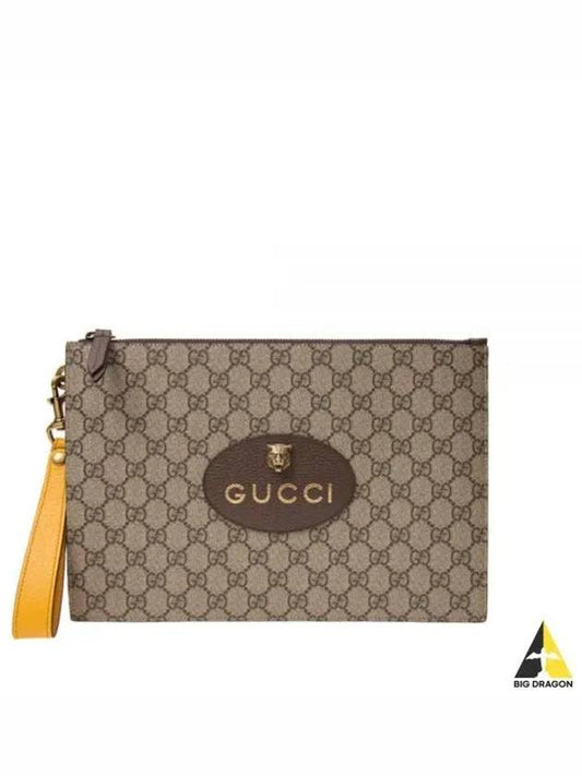 Neo Vintage GG Supreme Clutch Bag Beige Ebony - GUCCI - BALAAN 2